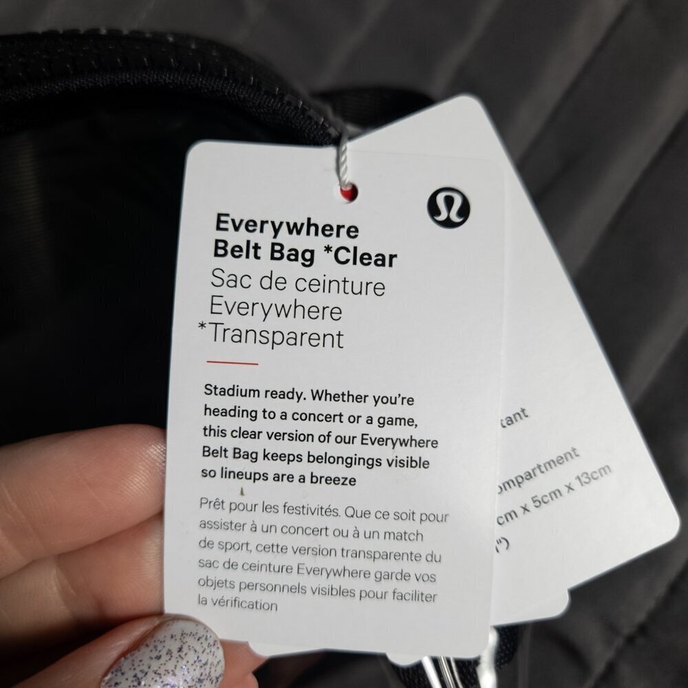 NWT Lululemon Everywhere Belt Bag 1L Clear - Picture 4 of 5